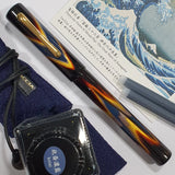 Taccia Ukiyo-e Urushi Hokusai Blue Fountain Pen TF-004-BL (Limited Edition)