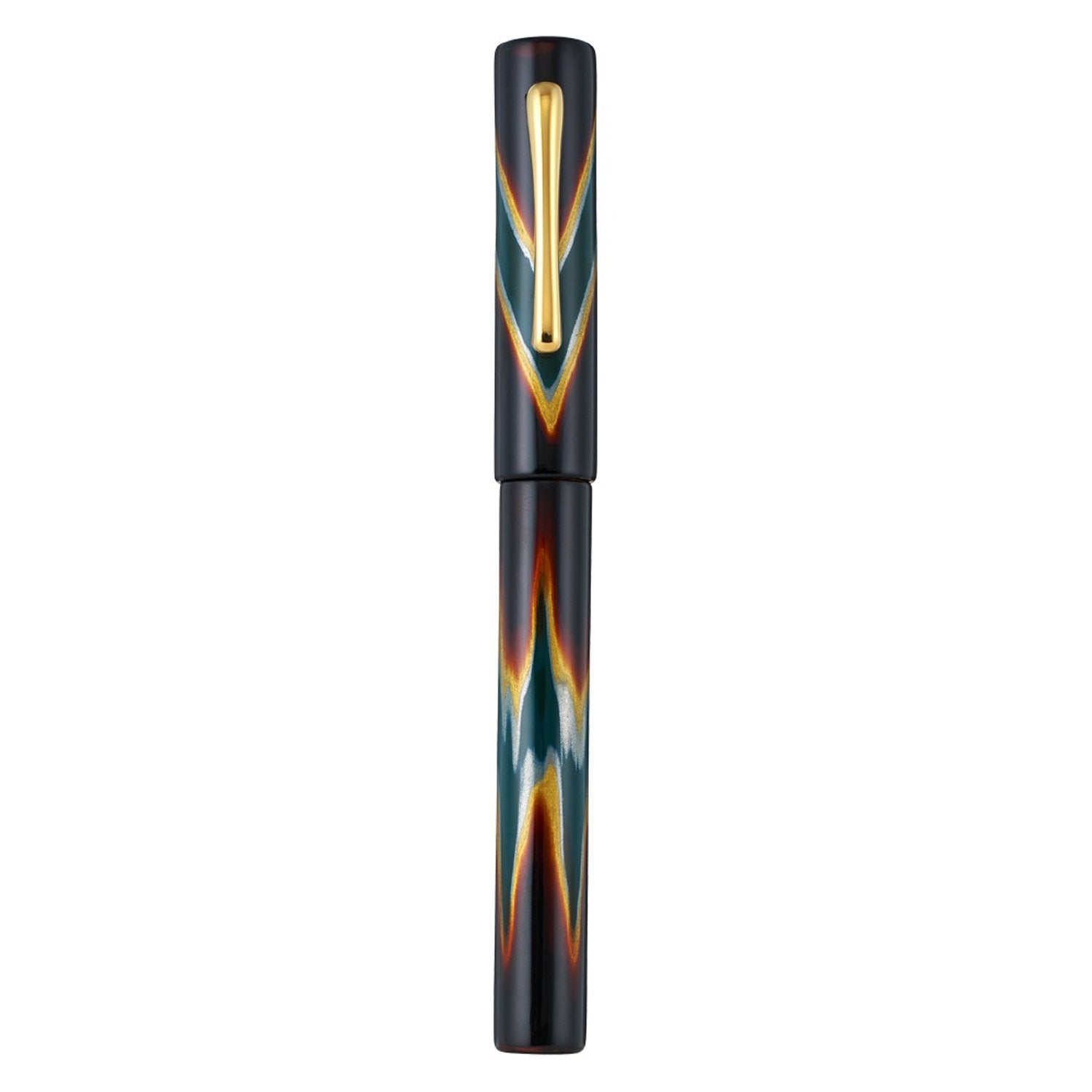 Taccia Ukiyo-e Urushi Hokusai Green Fountain Pen TF-004-GR (Limited Edition)