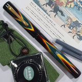 Taccia Ukiyo-e Urushi Hokusai Green Fountain Pen TF-004-GR (Limited Edition)