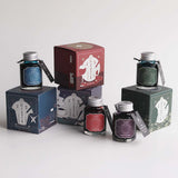 Teranishi Haikara Ink Bottle (Melancholic Blue - 40 ML) TRH-40ML-T61