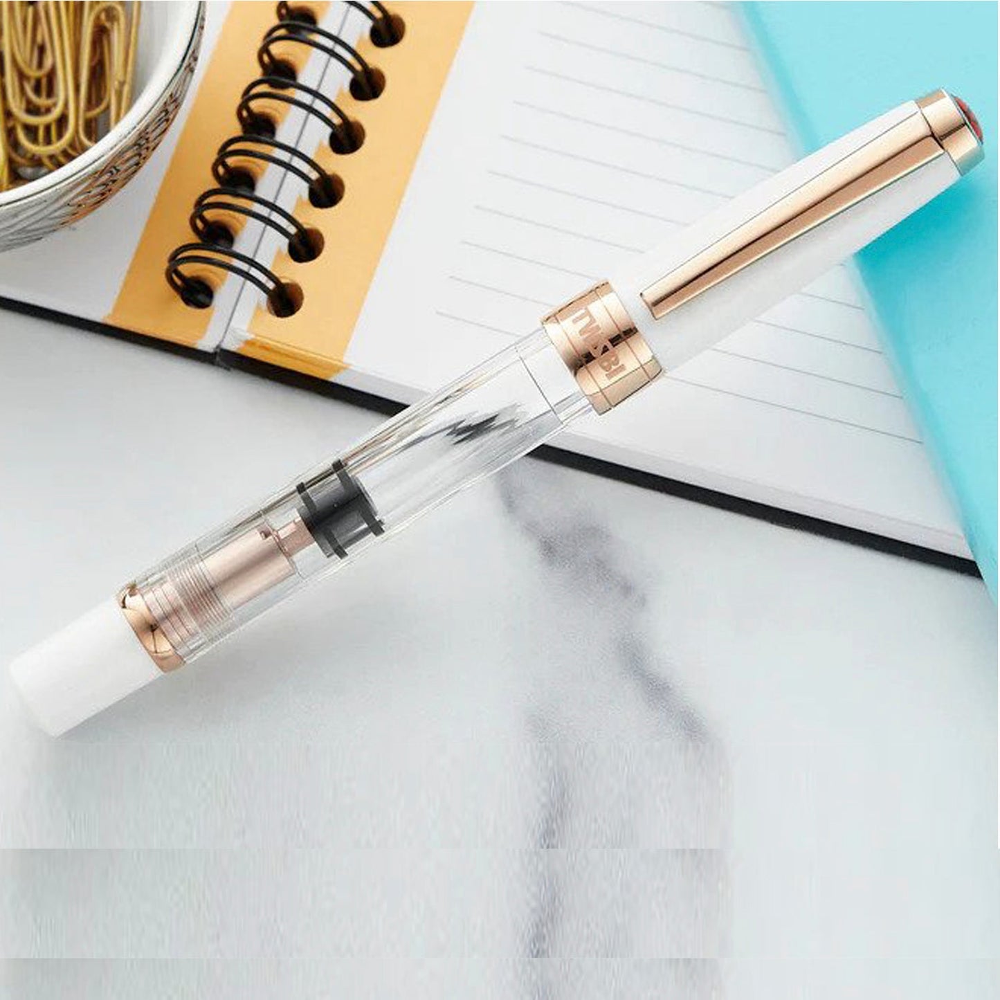 Twsbi Diamond 580 White RGT Fountain Pen