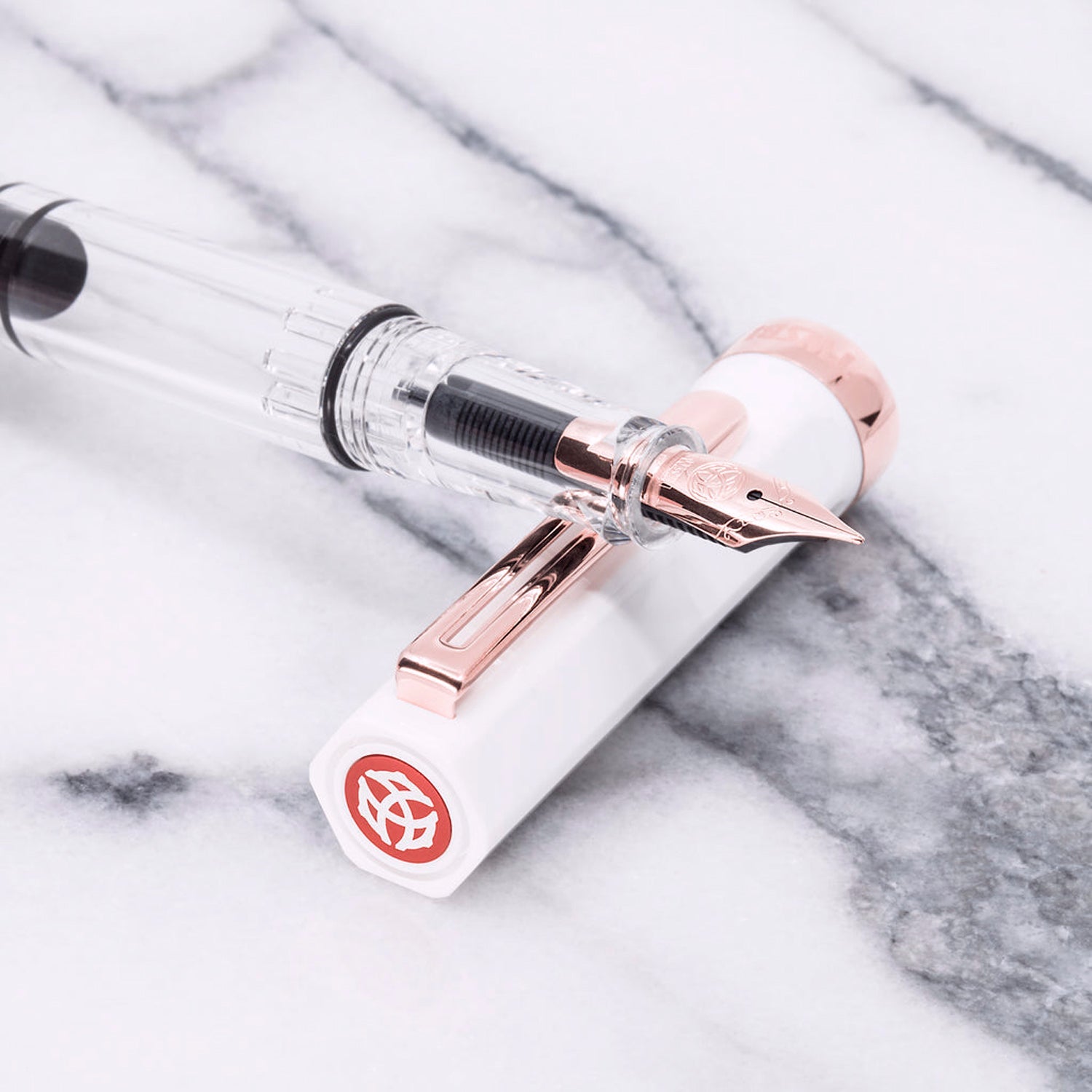 Twsbi Eco T White RGT Fountain Pen
