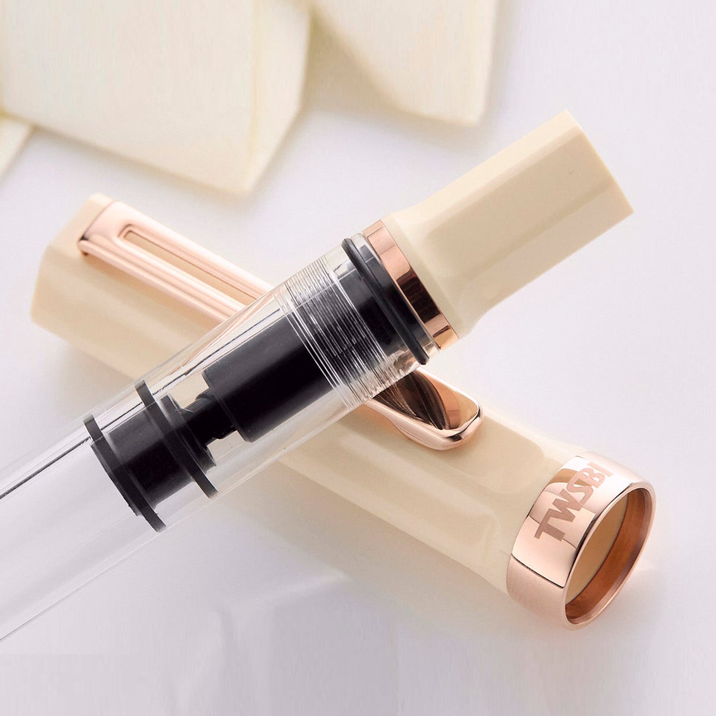 Twsbi Eco Creme Rosegold RGT Fountain Pen