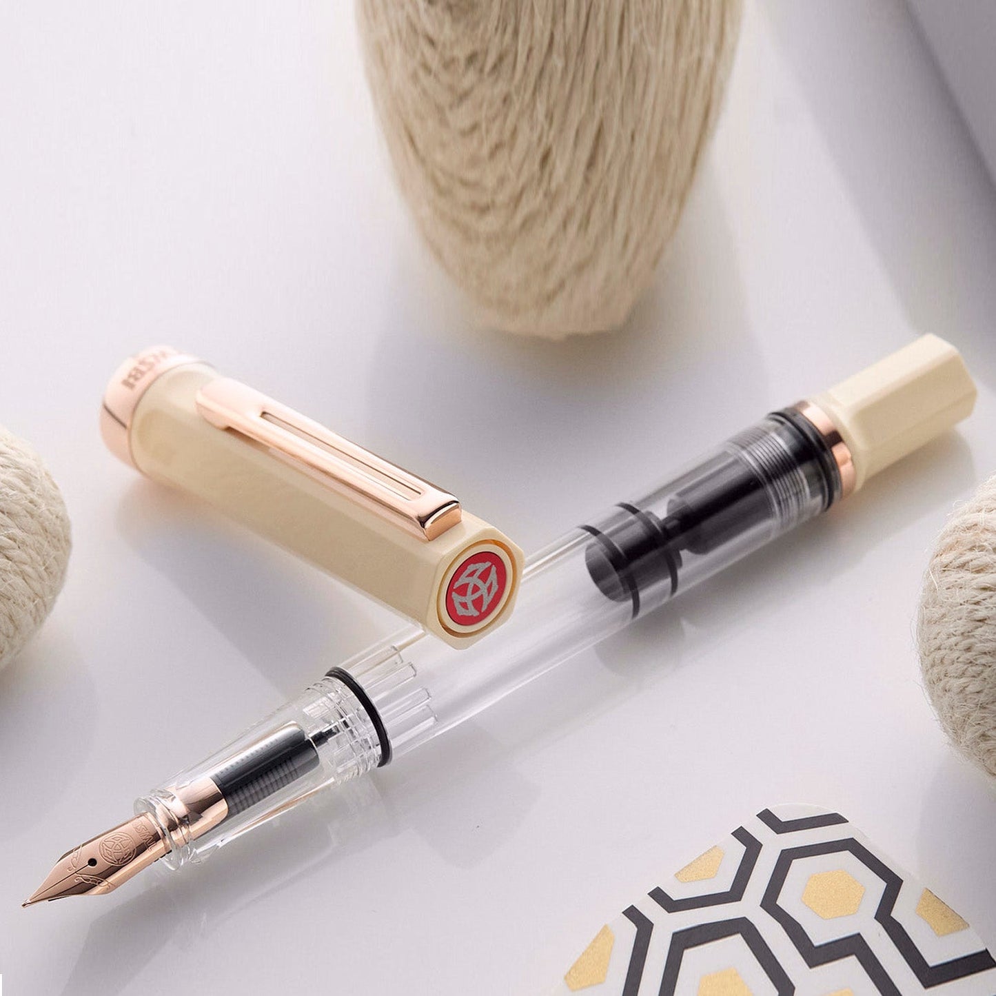 Twsbi Eco Creme Rosegold RGT Fountain Pen