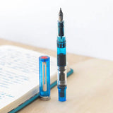 Twsbi Eco Transparent Blue CT Fountain Pen