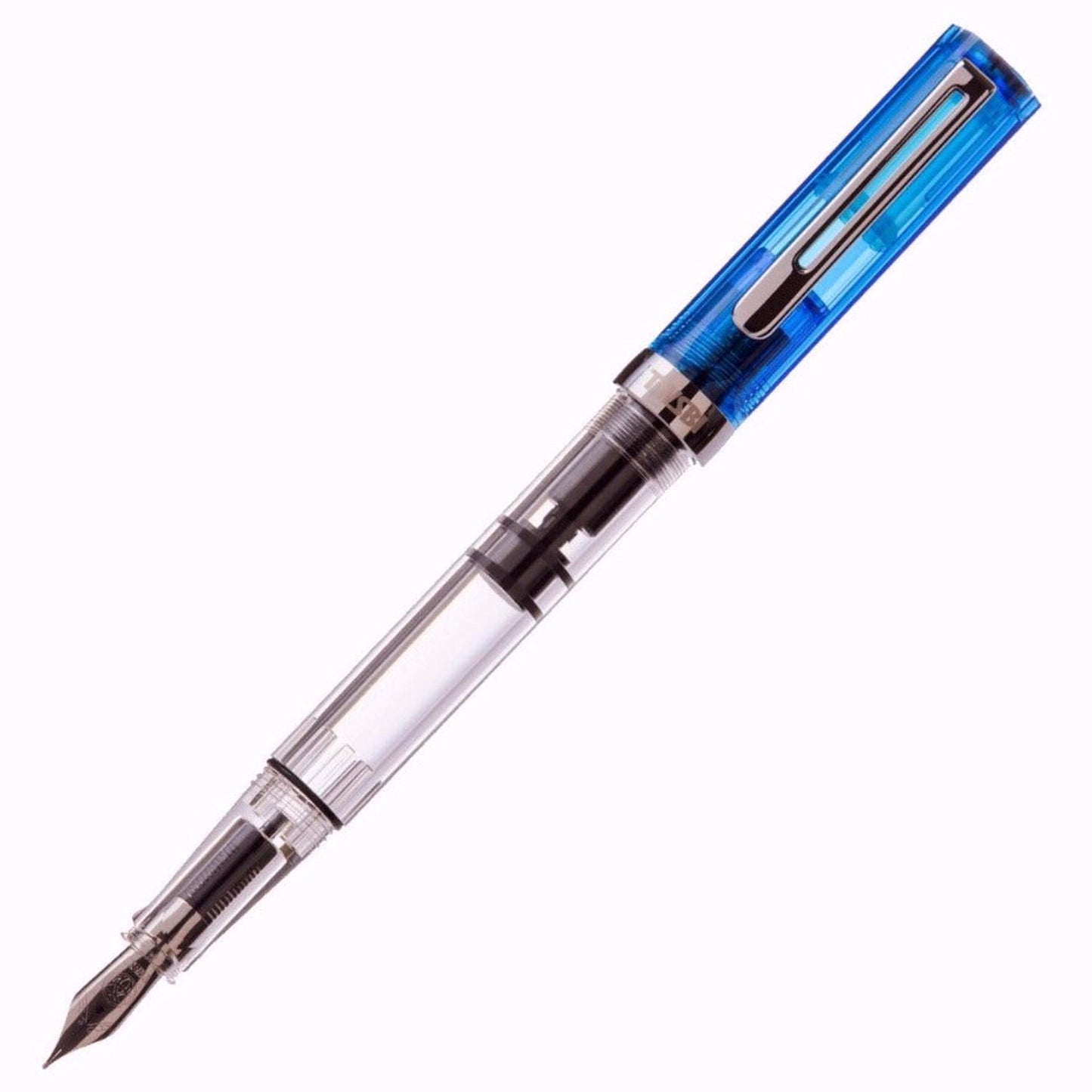 Twsbi Eco Transparent Blue CT Fountain Pen