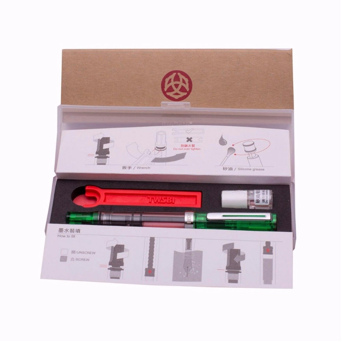 Twsbi Eco Transparent Green CT Fountain Pen