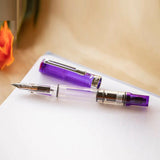 Twsbi Eco Transparent Purple CT Fountain Pen