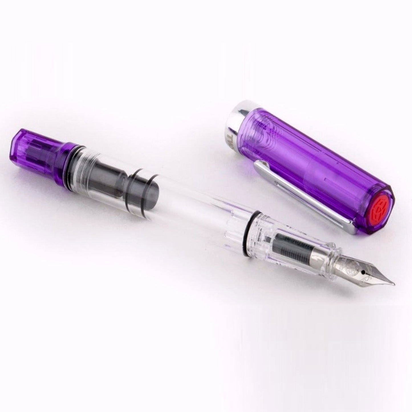 Twsbi Eco Transparent Purple CT Fountain Pen