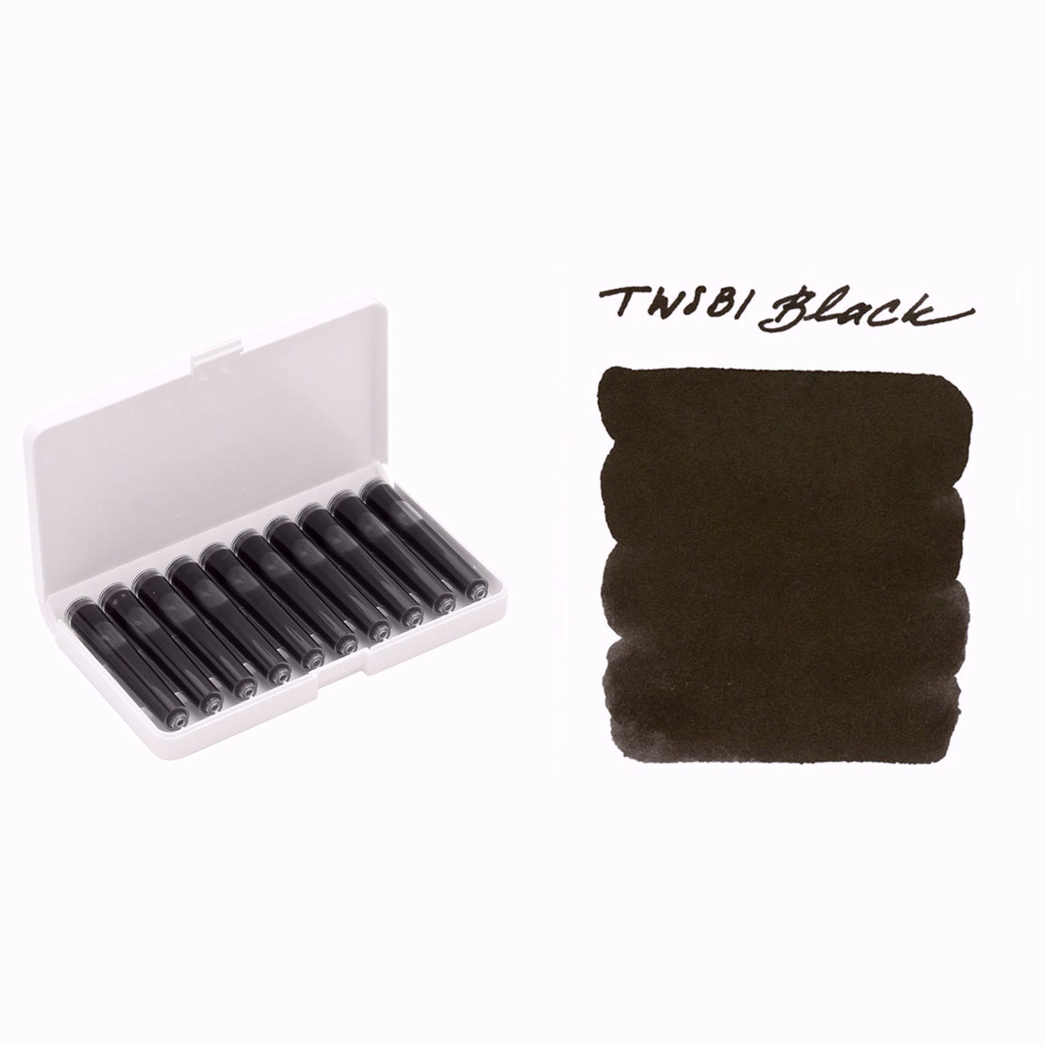 Twsbi Ink Cartridge (Black - Pack of 10) M2531220