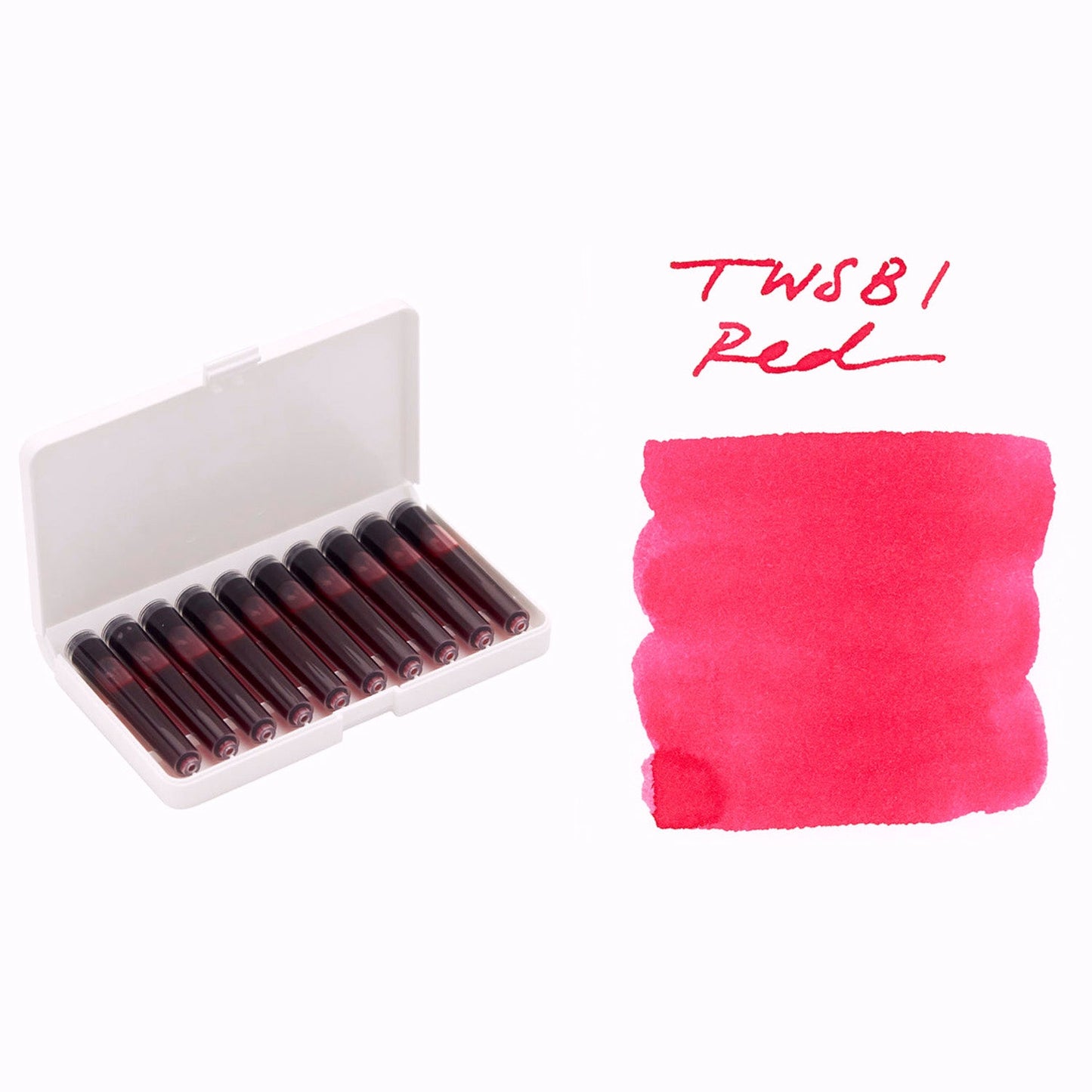 Twsbi Ink Cartridge (Red - Pack of 10) M2531240