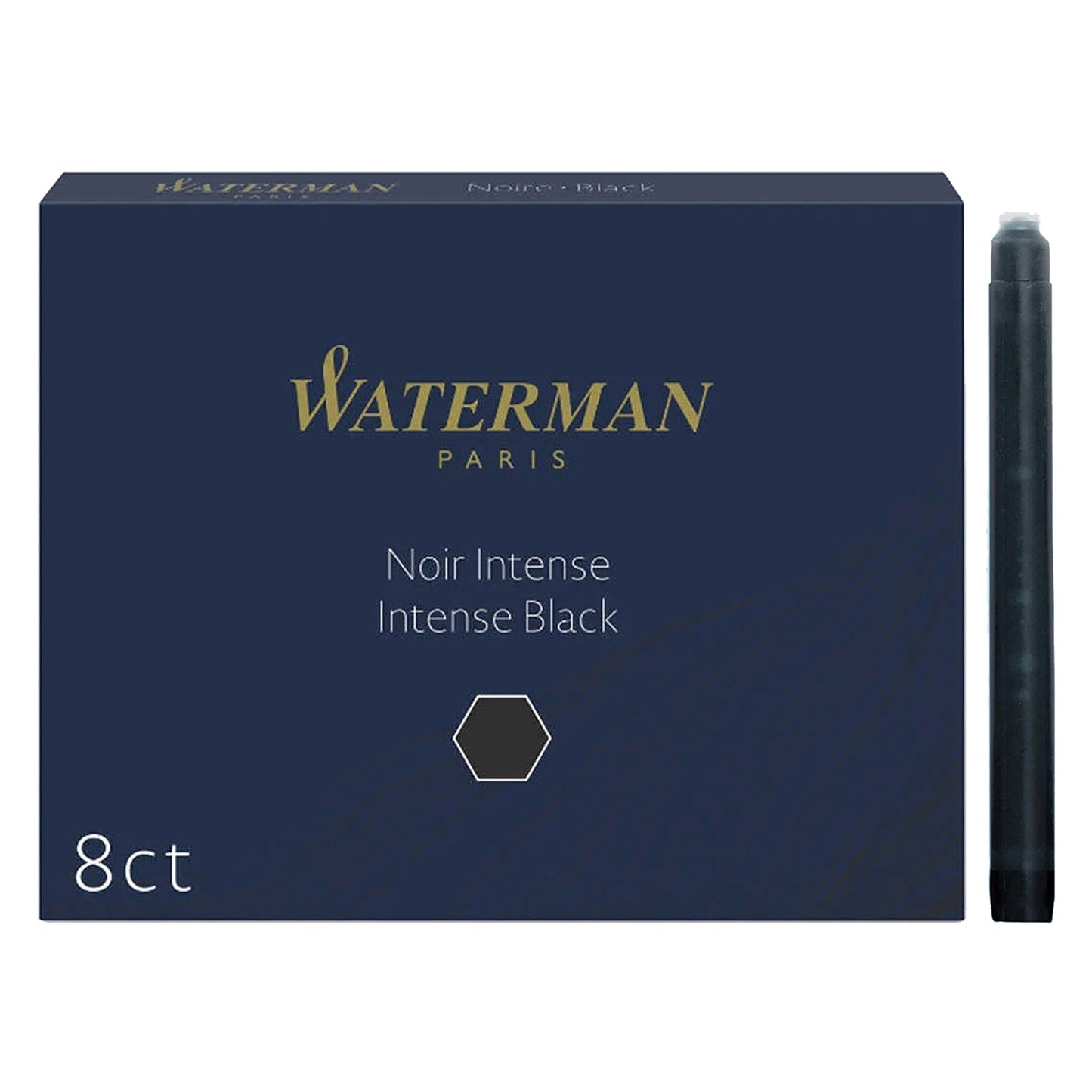 Waterman Ink Bottle (Mysterious Blue - 50 ML) 9000005334. A unique 50 ml ink bottle comes with multi-faceted 9 sides which help you to grasp every remaining drop of ink. Genuine Waterman Ink, France. Onlinemantra.in
