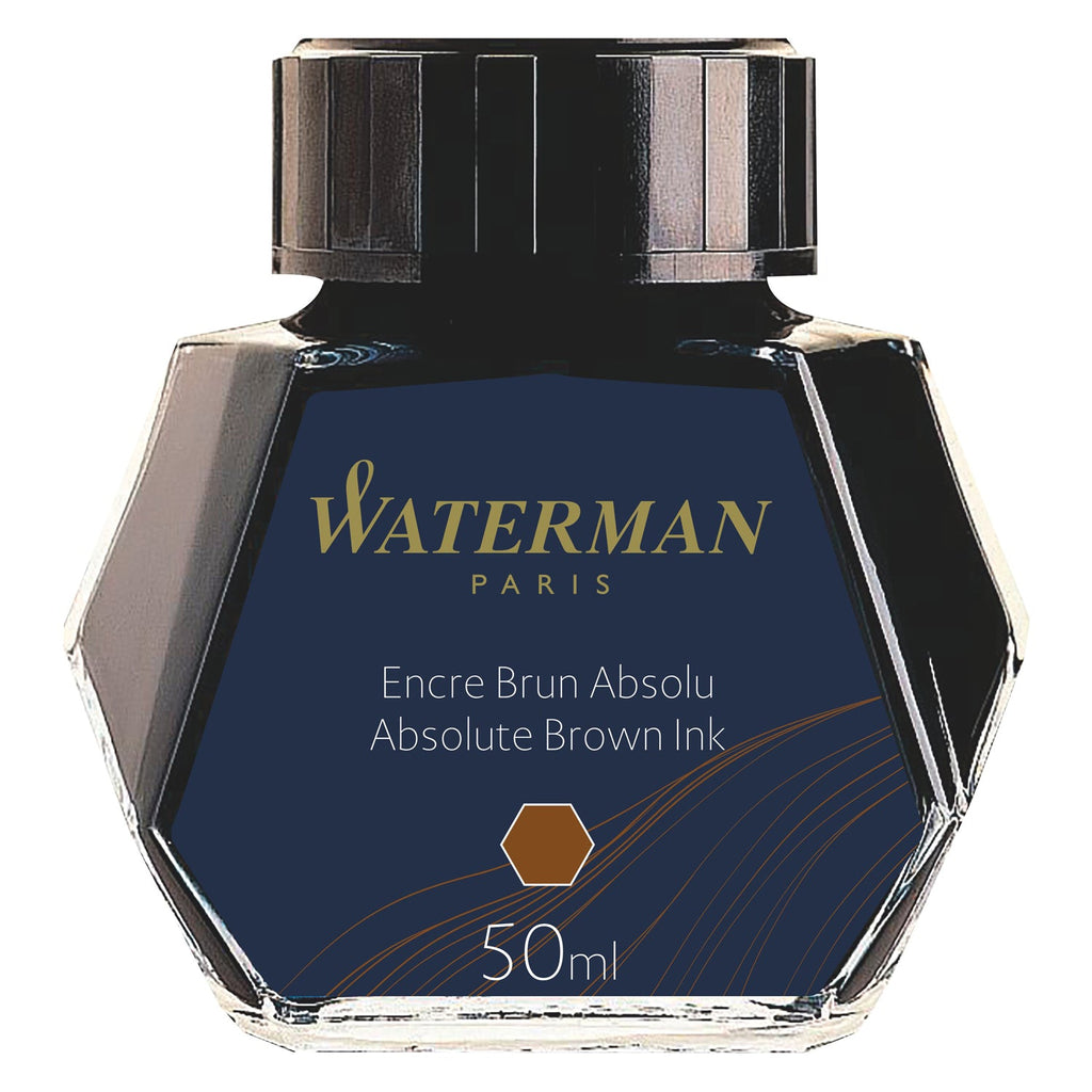 Waterman Ink Bottle (Mysterious Blue - 50 ML) 9000005334. A unique 50 ml ink bottle comes with multi-faceted 9 sides which help you to grasp every remaining drop of ink. Genuine Waterman Ink, France. Onlinemantra.in