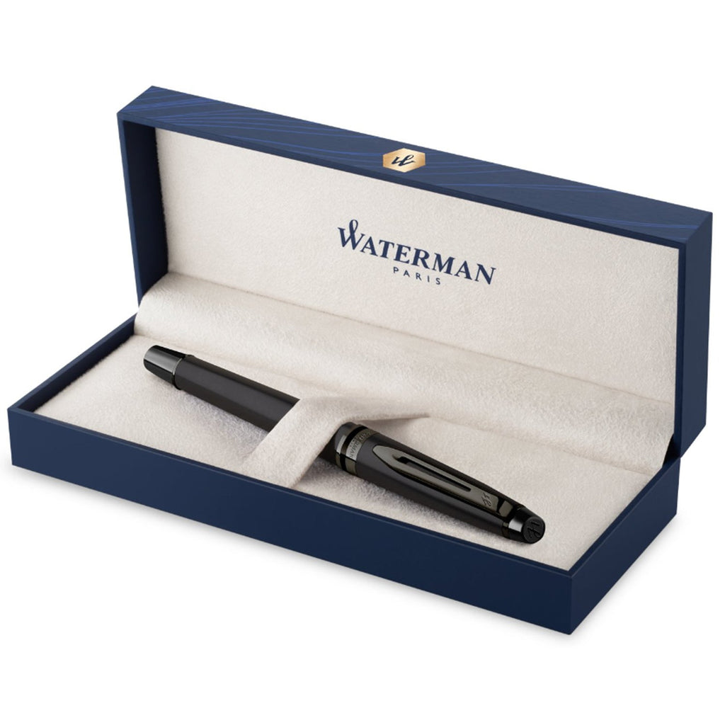 筆記具 WATERMAN Waterman Expert Metallic Black RT Fountain Pen (Special Edition)