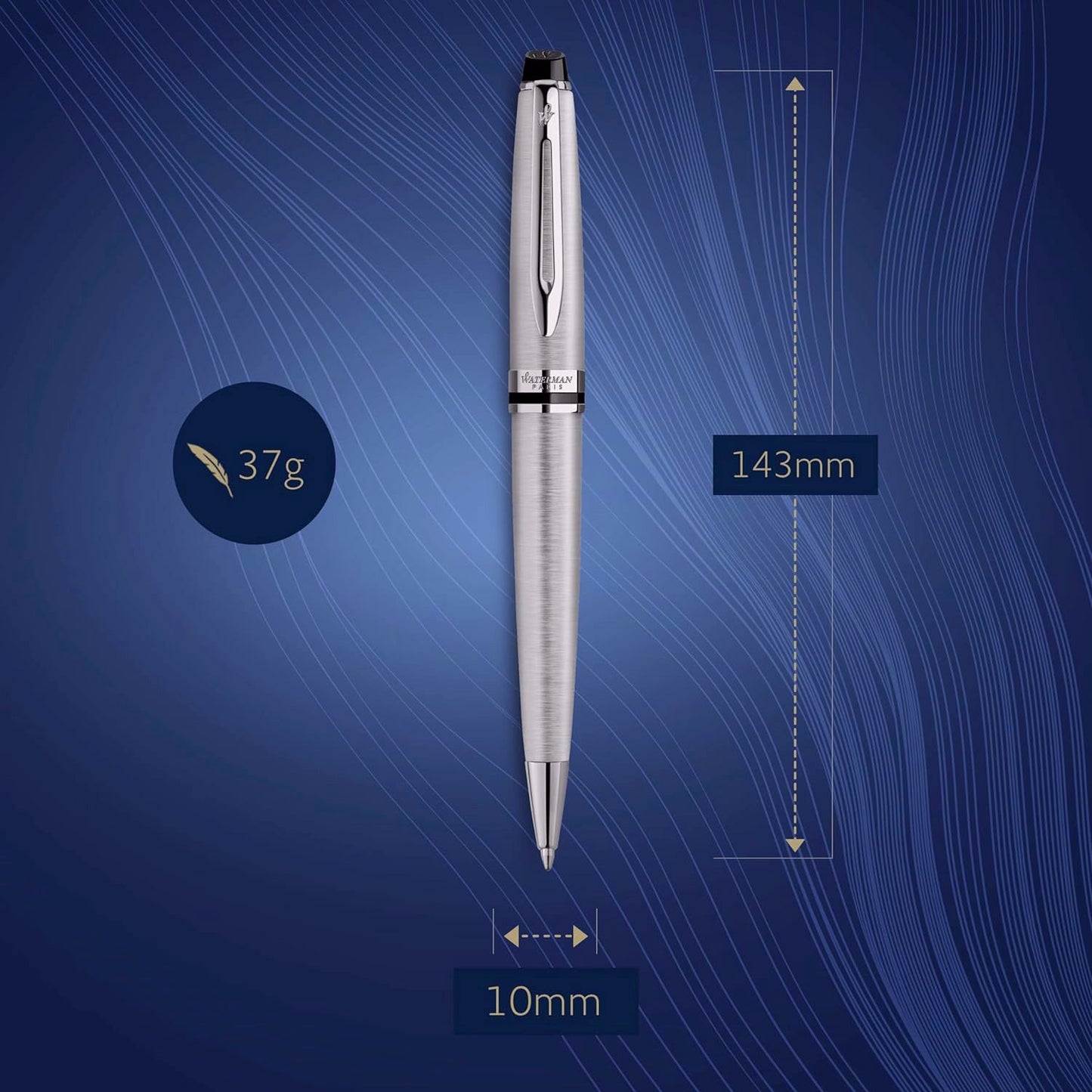 Waterman Expert Stainless Steel CT Ballpoint Pen 9000017149