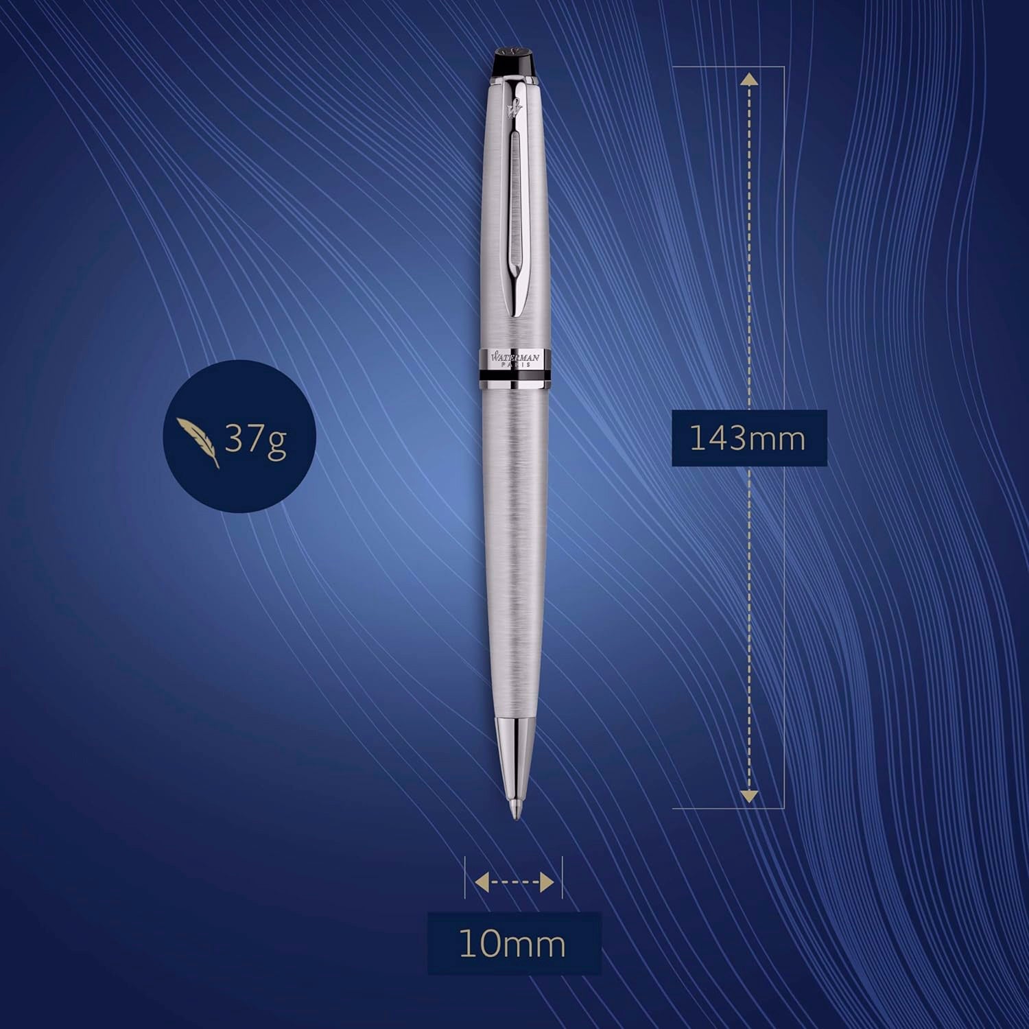 Waterman Expert Stainless Steel CT Ballpoint Pen 9000017149