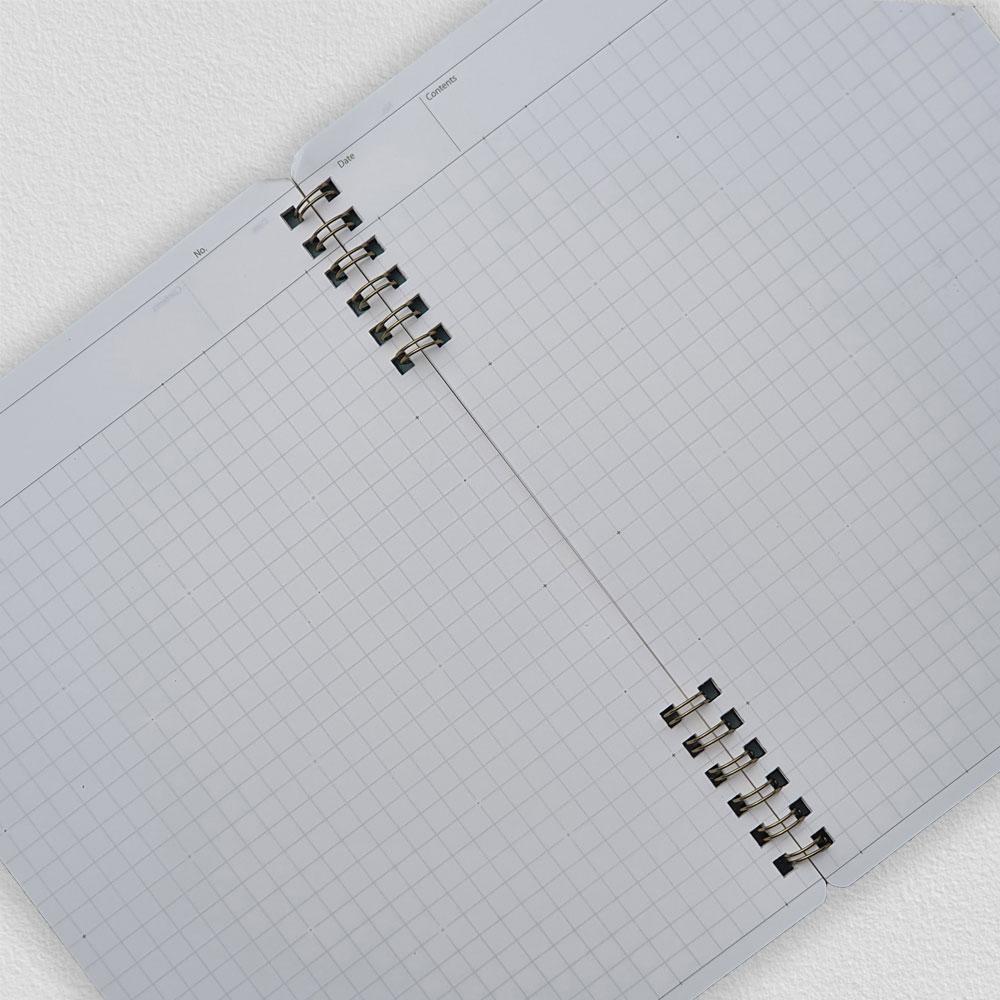 Logical Prime Wire Bound Notebook (Grid Ruled - A6) NW-A610 SB