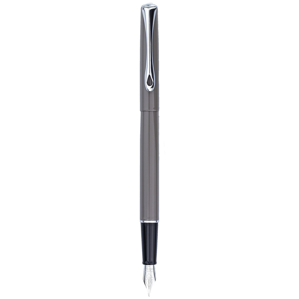 Diplomat Traveller Taupe Grey Fountain Pen everyday use sleek and slim pen