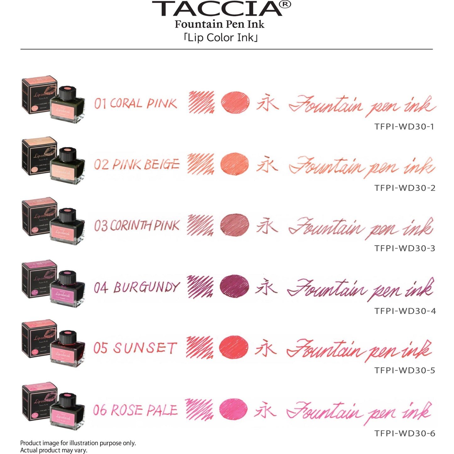 Taccia Lip Color Ink Bottle (Pink Beige - 30 ML) TFPI-WD30-2