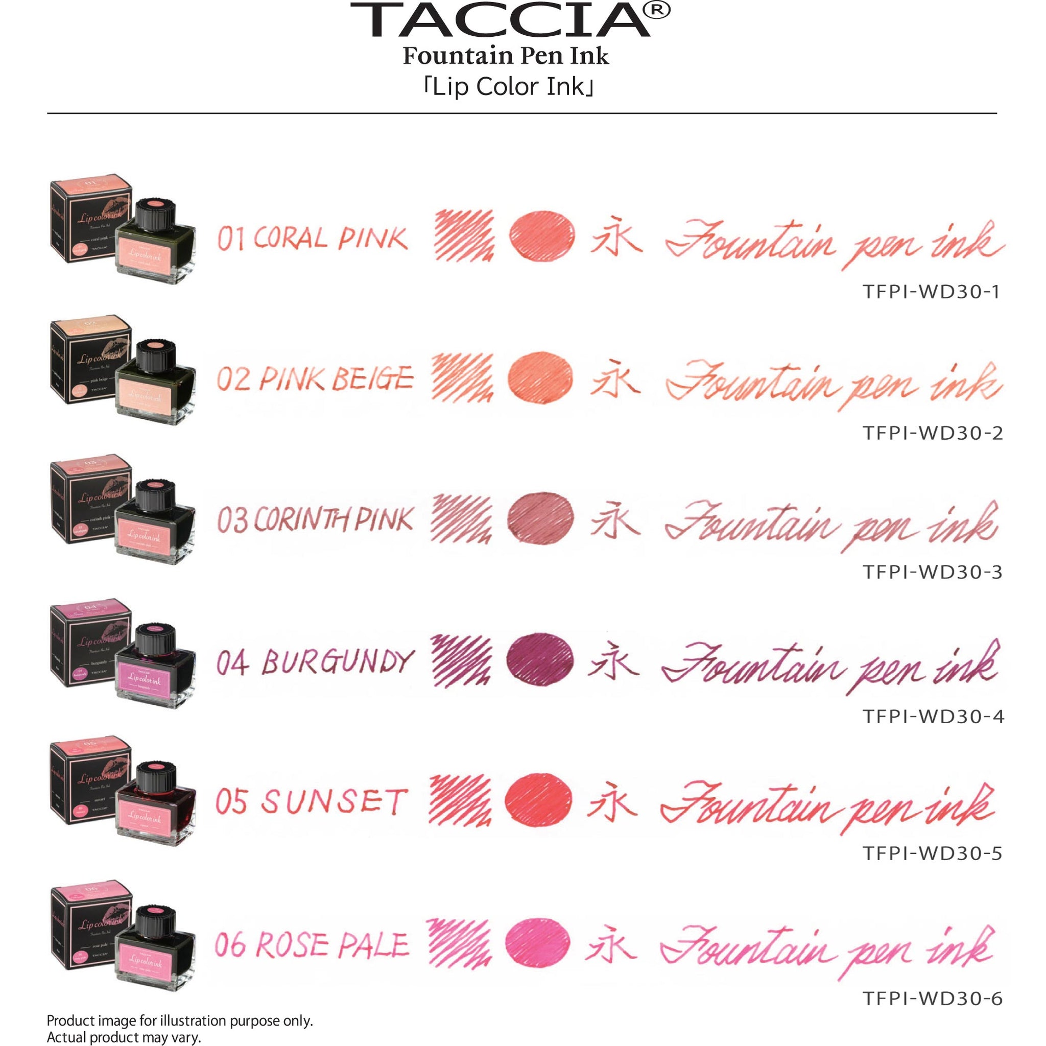 Taccia Lip Color Ink Bottle (Pink Beige - 30 ML) TFPI-WD30-2