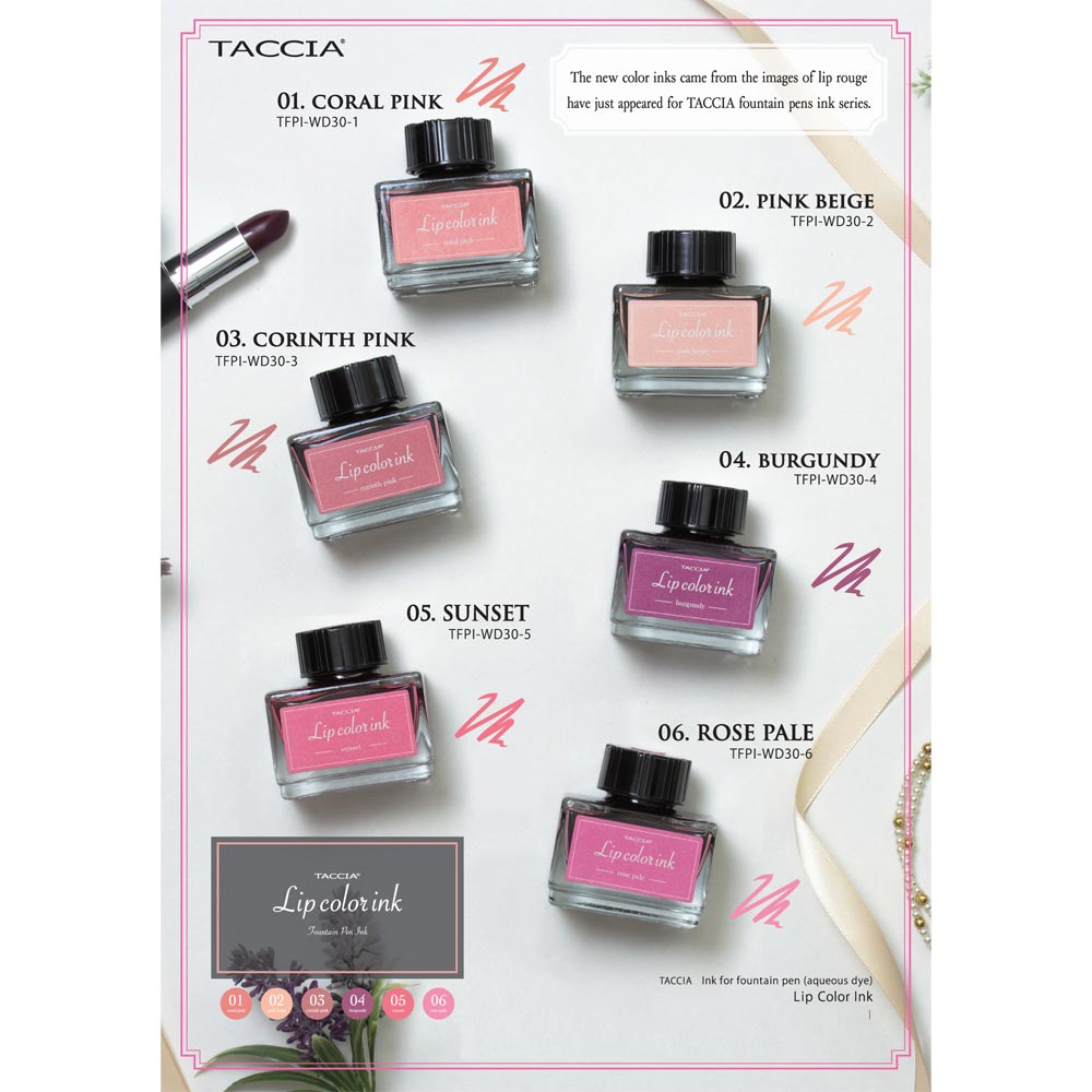 Taccia Lip Color Ink Bottle (Pink Beige - 30 ML) TFPI-WD30-2