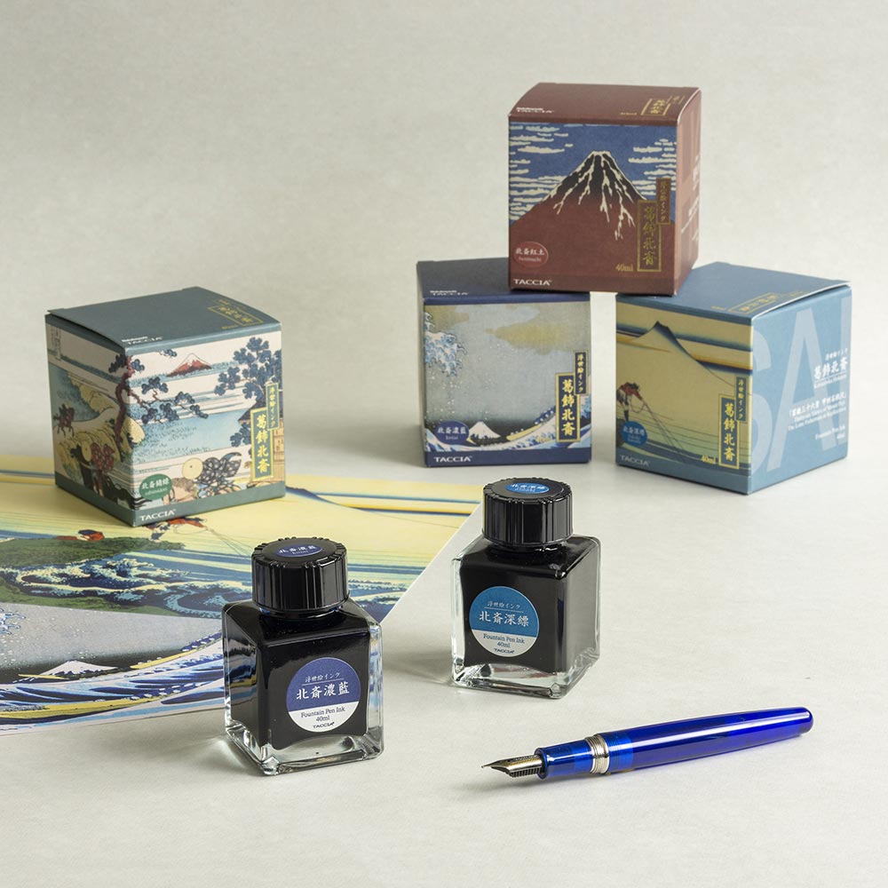 Taccia Ukiyo-e Ink Bottle (Fukaki Hanada - 40 ML) TFPI-WD42-4