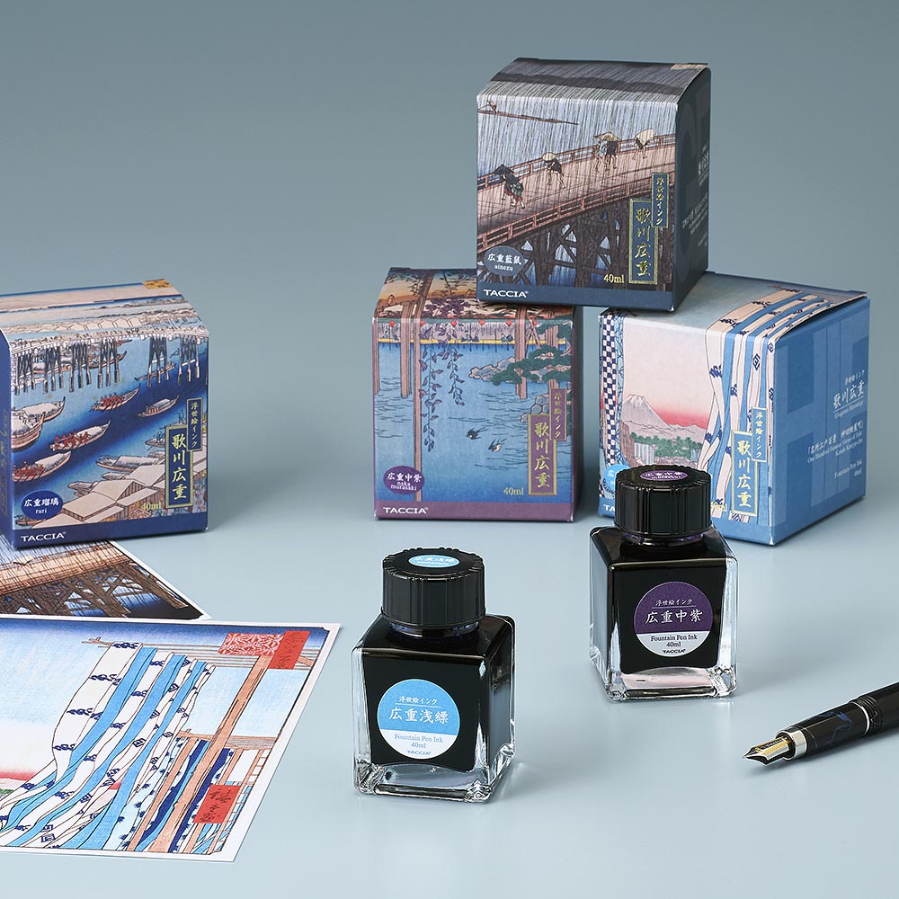 Taccia Ukiyo-e Ink Bottle (Asa Hanada - 40ML) TFPI-WD42-9