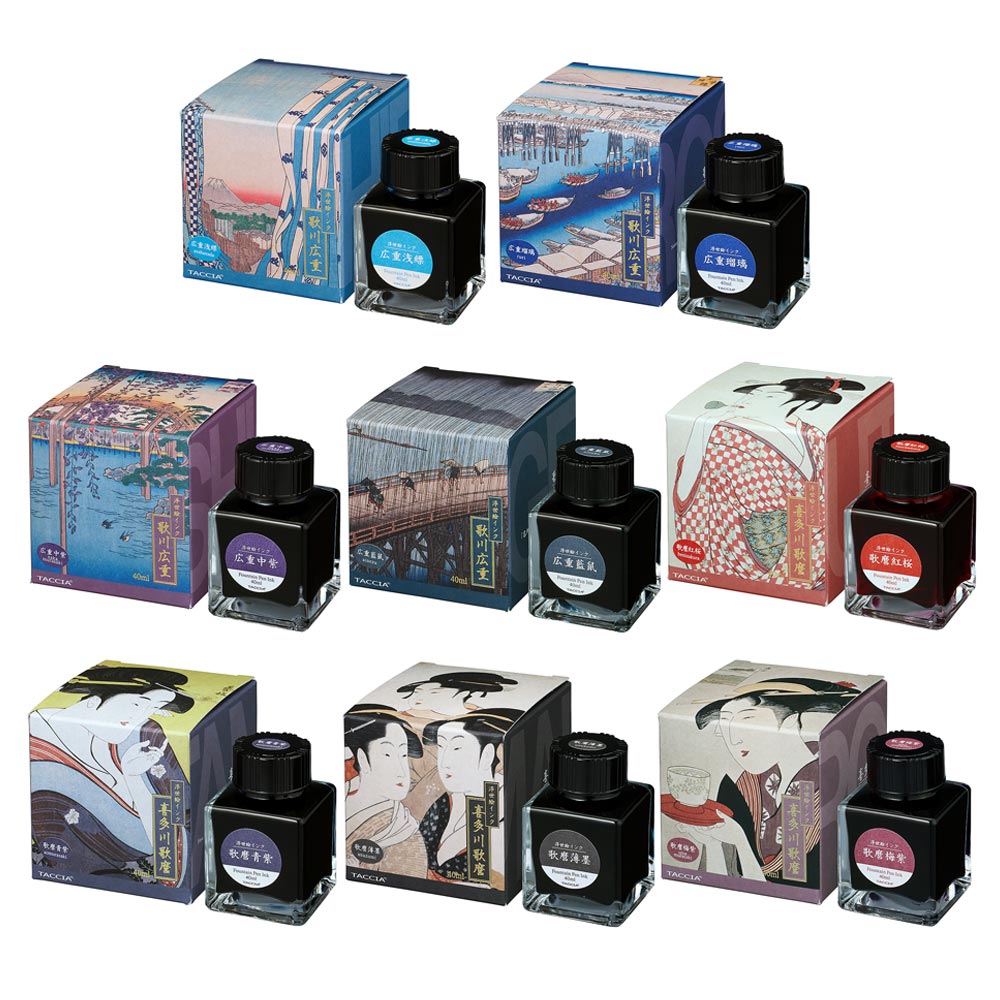 Taccia Ukiyo-e Ink Bottle (Ume Murasaki - 40ML) TFPI-WD42-16