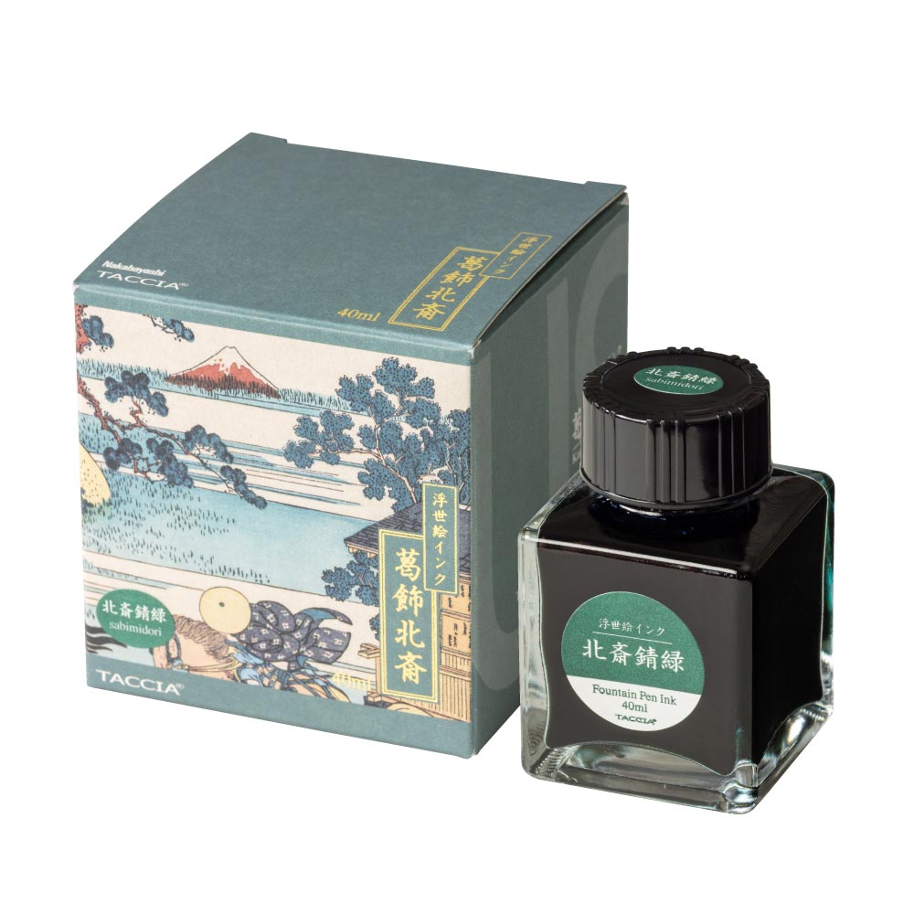 Taccia Ukiyo-e Ink Bottle (Sabi Midori - 40 ML) TFPI-WD42-3